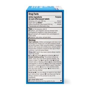 CVS Health Antacid & Pain Reliever Effervescent Tablets, Original Strength, 36 CT