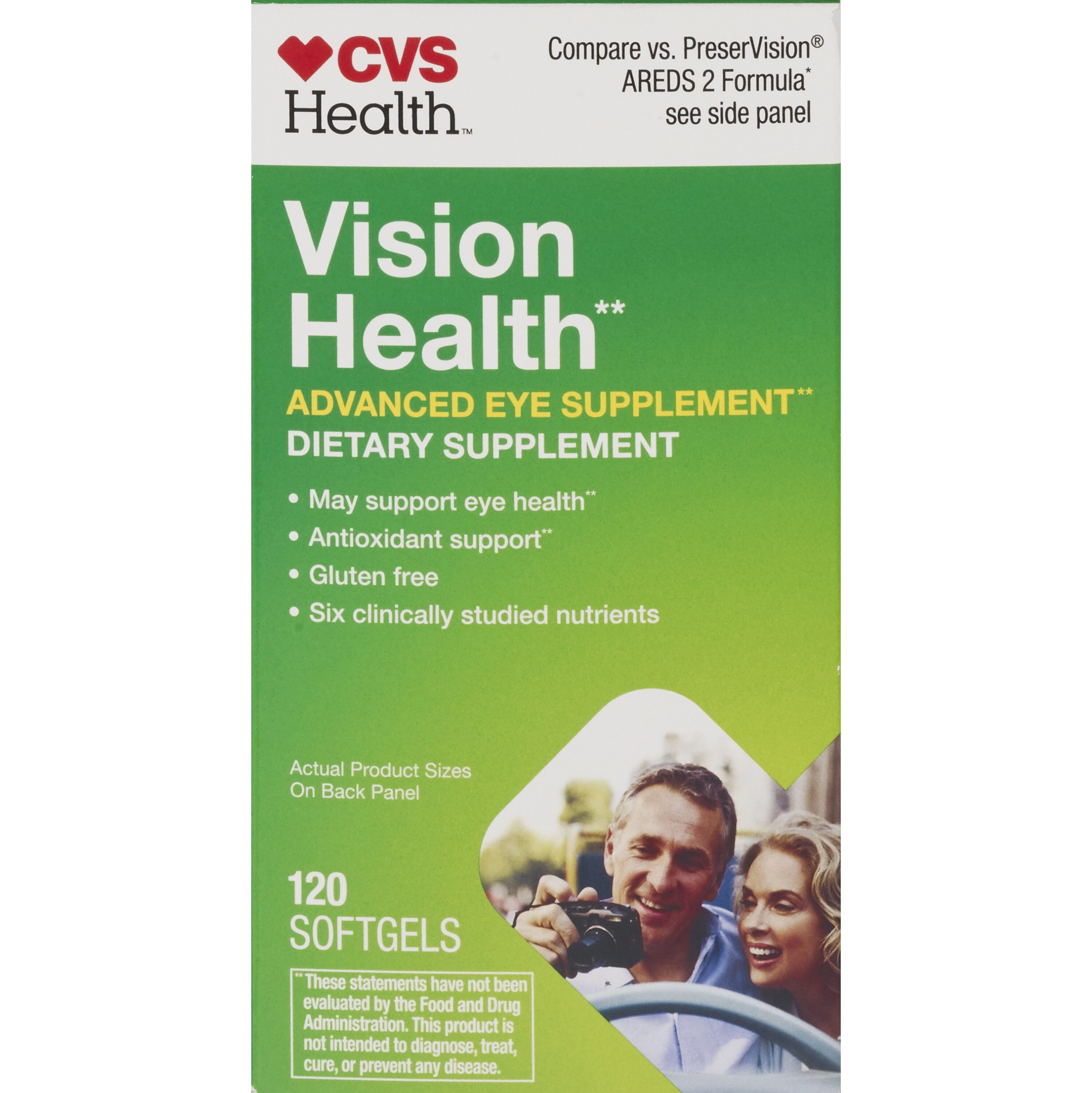 CVS Health Vision Health Advanced Eye Supplement Softgels