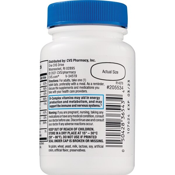 CVS Health B-100 Complex Tablets, 60 CT