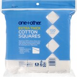 one+other Extra Thick Premium Cotton Squares, 150CT, thumbnail image