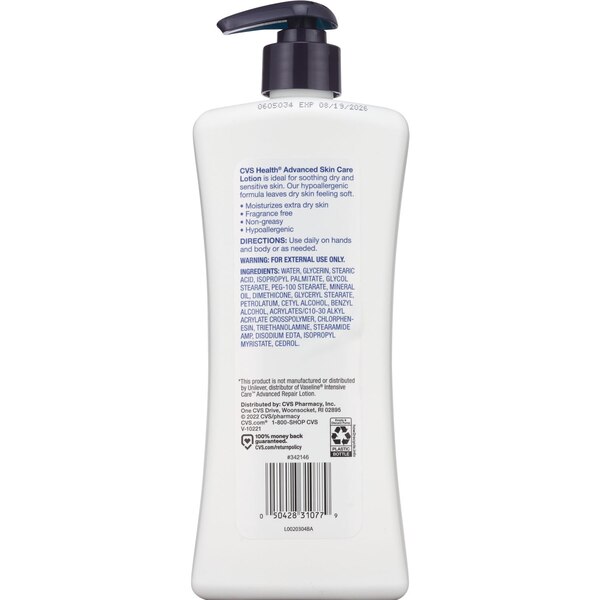 Beauty 360 Intense Repairing Lotion Fragrance Free