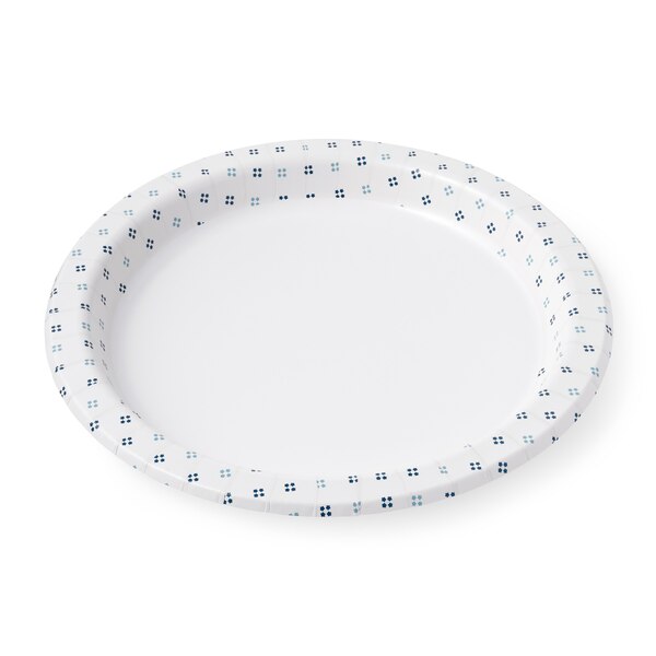 Total Home Decorated Paper Plates, 24 ct