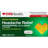 CVS Health Extra Strength Headache Relief Acetaminophen, Aspirin (NSAID) & Caffeine Caplets, thumbnail image