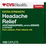 CVS Health Extra Strength Headache Relief Acetaminophen, Aspirin (NSAID) & Caffeine Caplets, thumbnail image