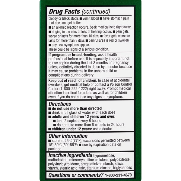 CVS Health Extra Strength Headache Relief Acetaminophen, Aspirin (NSAID) & Caffeine Caplets