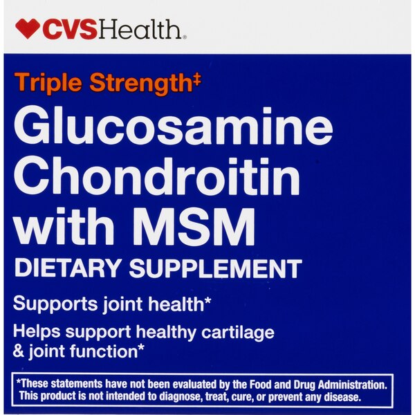 CVS Health Glucosamine Chondroitin with MSM Caplets