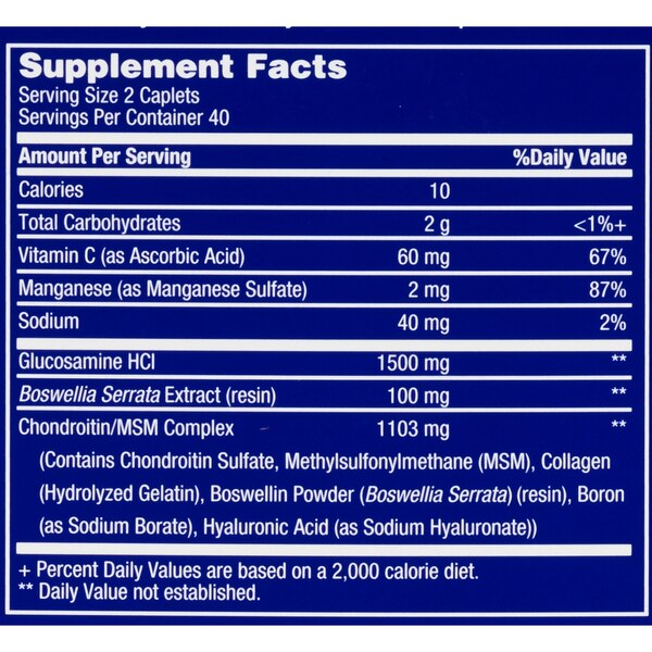 CVS Health Glucosamine Chondroitin with MSM Caplets
