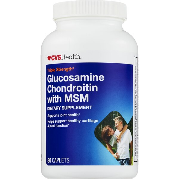 CVS Health Glucosamine Chondroitin with MSM Caplets