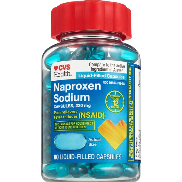 CVS Health Naproxen Sodium 220 MG Liquidid-Filled Capsules