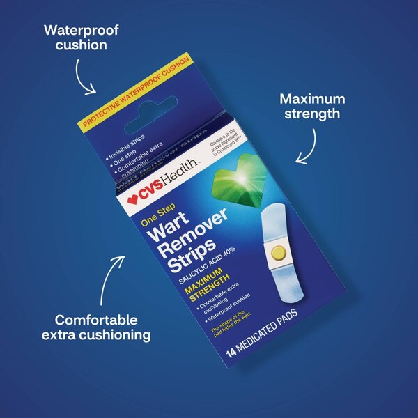 CVS Health One Step Wart Remover Strips