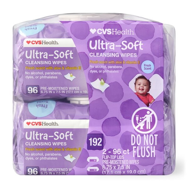 CVS Health Ultra-Soft Cleansing Wipes SoftPak