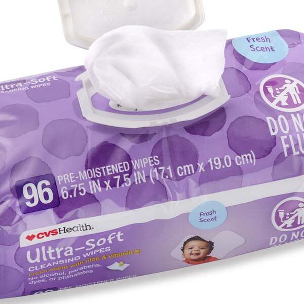 CVS Health Ultra-Soft Cleansing Wipes SoftPak
