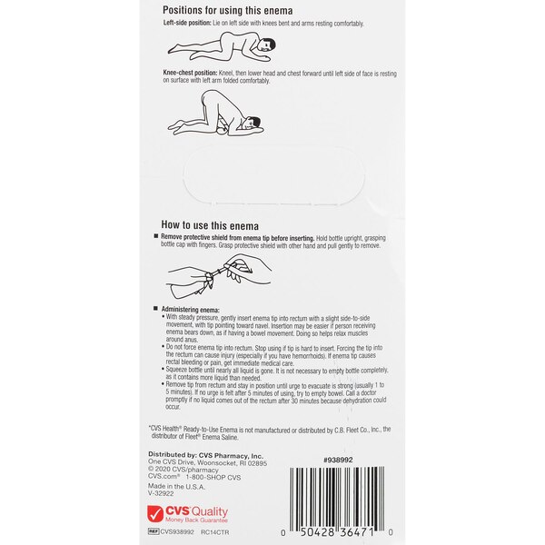 CVS Health - Enema desechable, sin látex