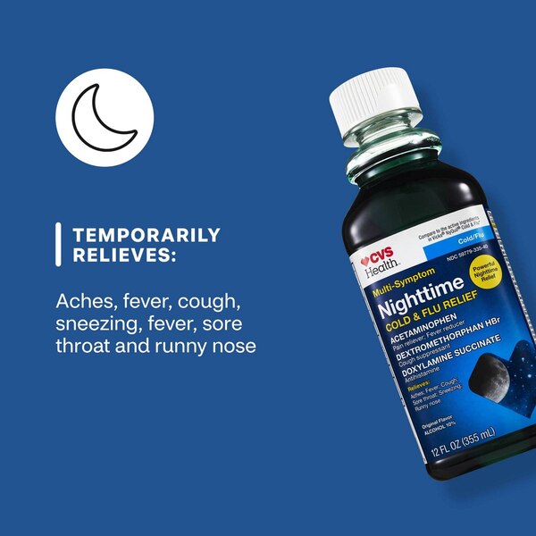 CVS Health Day + Nighttime Cold & Flu Relief Combo Pack, 2 12 OZ bottles