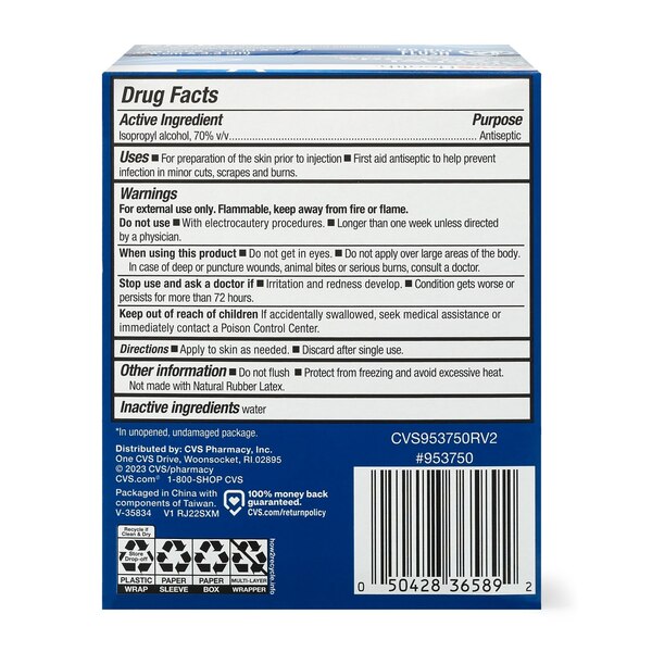 CVS Health 70% Isopropyl Alcohol Prep Pads