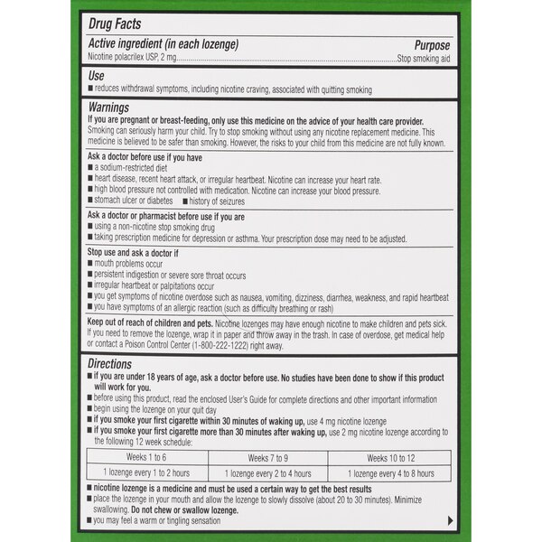 CVS Health Sugar Free Nicotine Lozenges, Mint