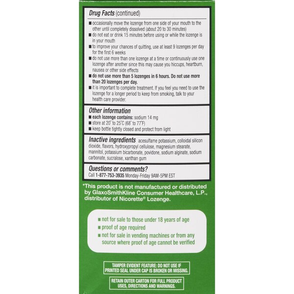 CVS Health Sugar Free Nicotine Lozenges, Mint