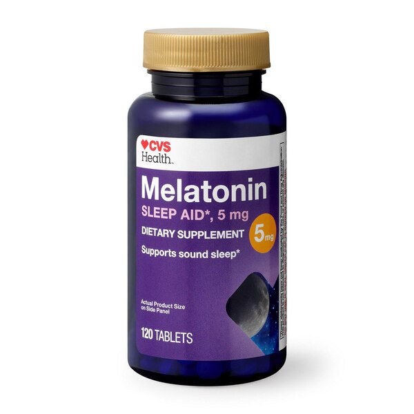 CVS Health Melatonin 5 MG Tablets, 120 CT