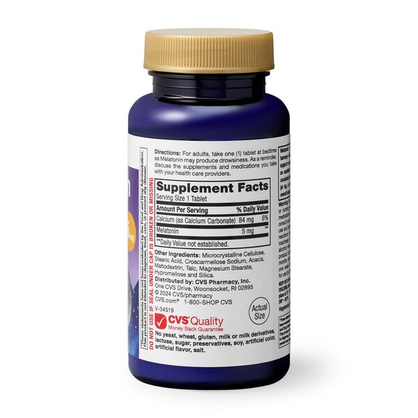 CVS Health Melatonin 5 MG Tablets, 120 CT