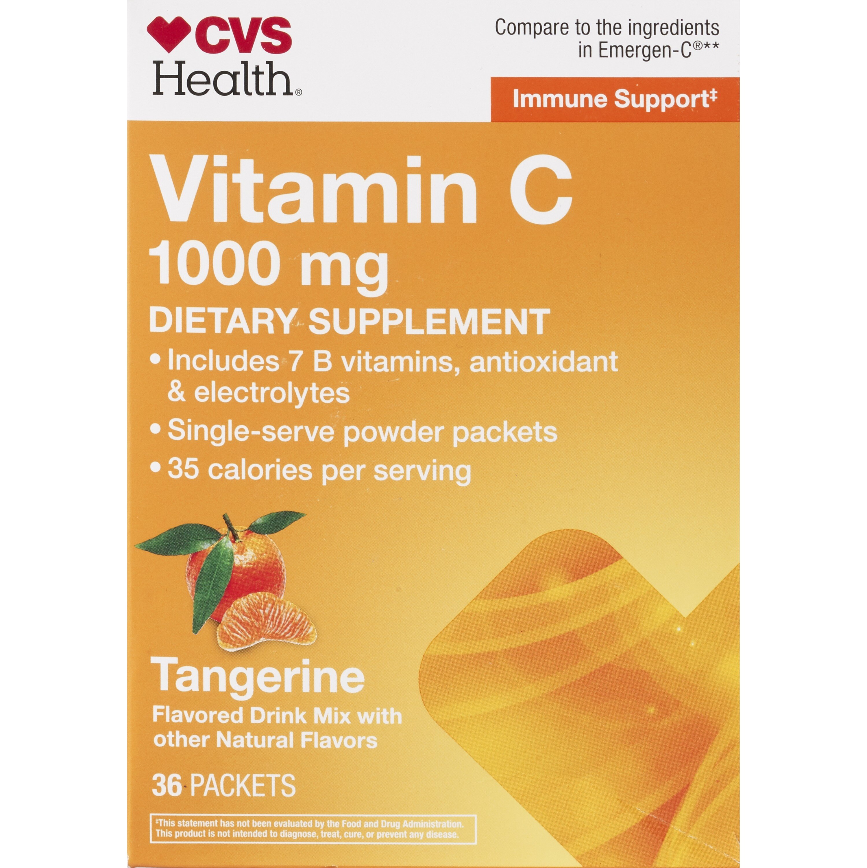 CVS Health Immune Support Vitamin C Fizzy Drink 1000mg, 36CT
