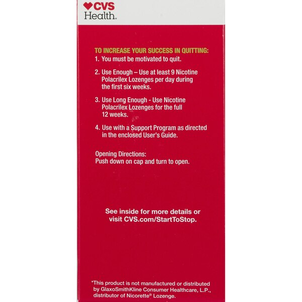 CVS Health Sugar Free Nicotine Lozenge, Cherry