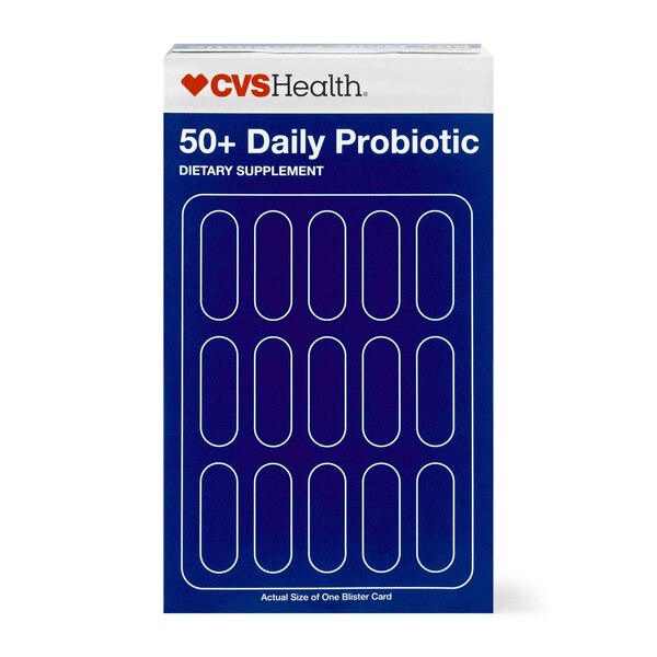 CVS Health Adult 50+ Probiotic Capsules, 30 CT