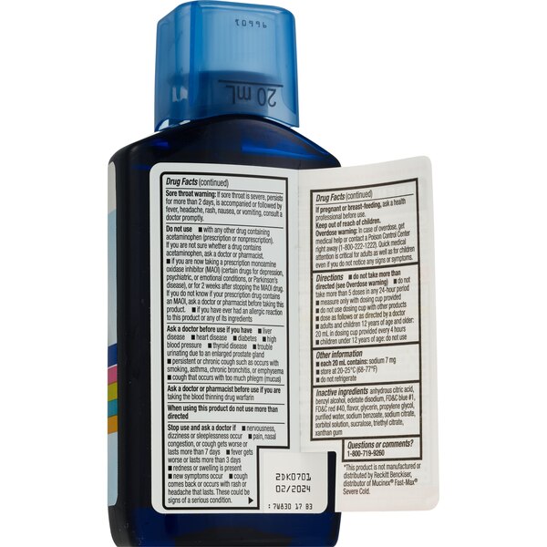 CVs Health Maximum Strength Severe Cold Liquid, 6 OZ