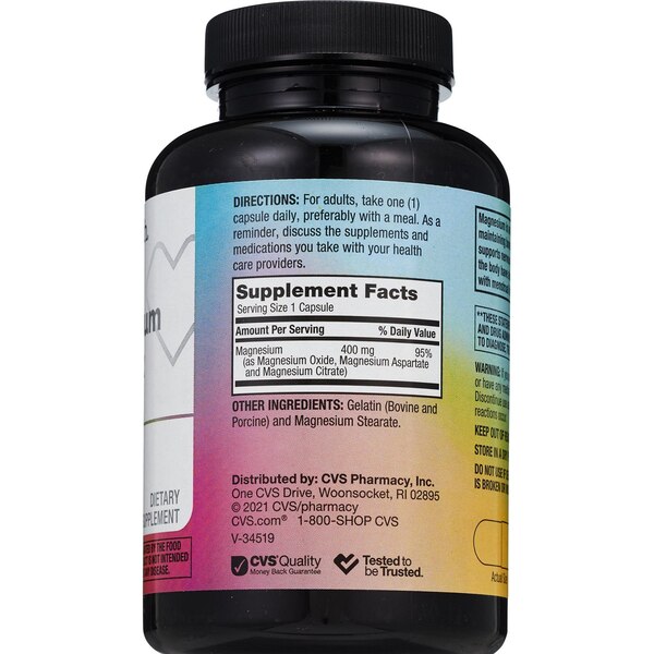 CVS Health Triple Magnesium Complex Capsules, 120 CT