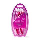 CVS Beauty 3-Blade Lavender Disposable Razors, 4 CT, thumbnail image 1 of 7