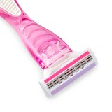 CVS Beauty 3-Blade Lavender Disposable Razors, 4 CT, thumbnail image 3 of 7