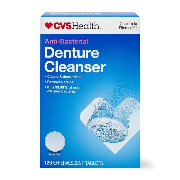 CVS Health Anti-Bacterial Denture Cleanser Tablets