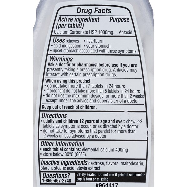 CVS Health Natural Ultra Strength Antacid Tablets