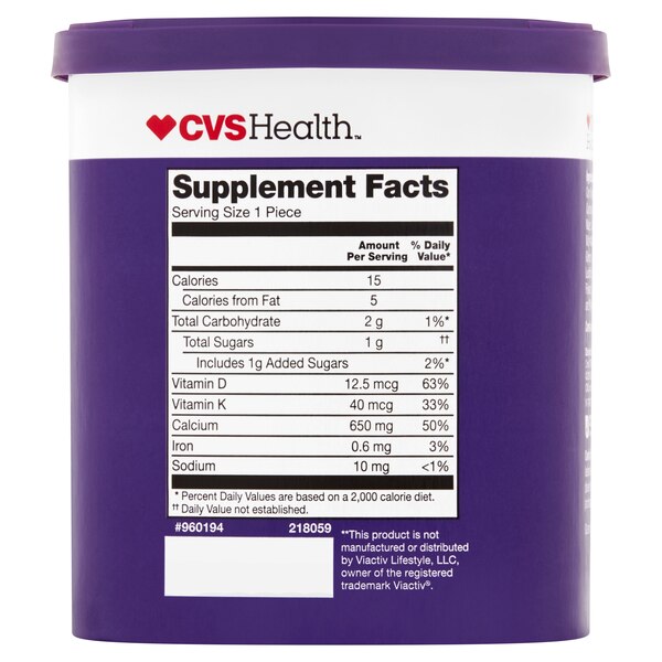 CVS Health Calcium Soft Chews, 100 CT