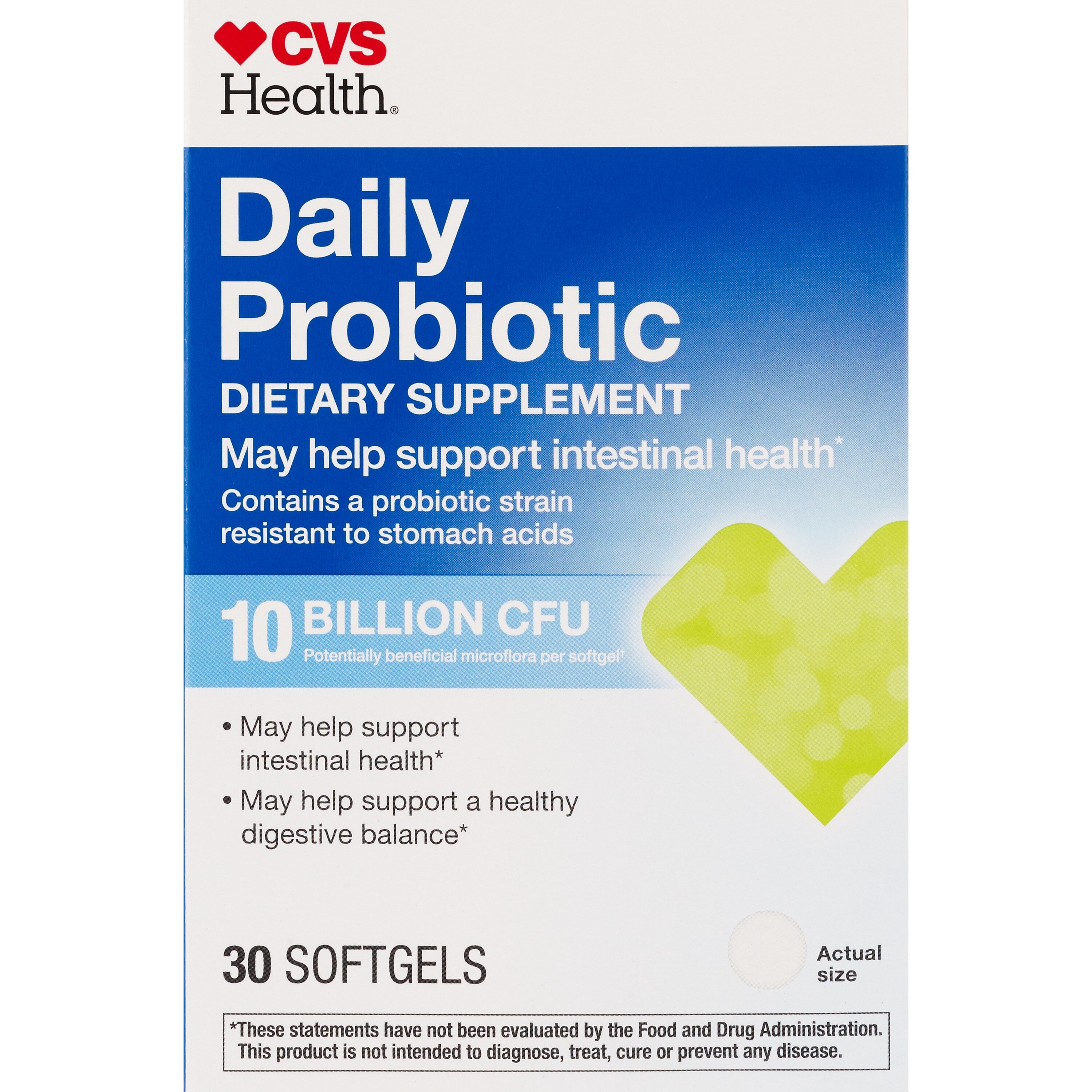 CVS Health - Cápsulas blandas con probióticos, 30 u.