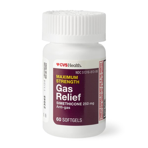 CVS Health Gas Relief Maximum Strength Softgels, 60 CT