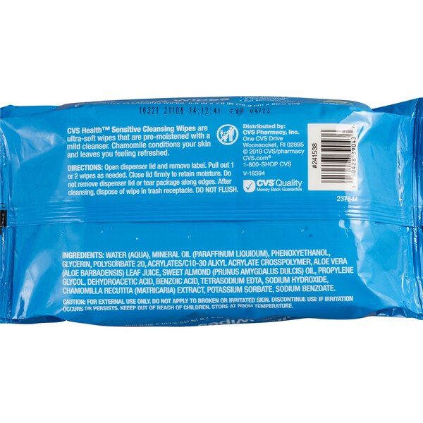 CVS Health Sensitive Cleansing Wipes