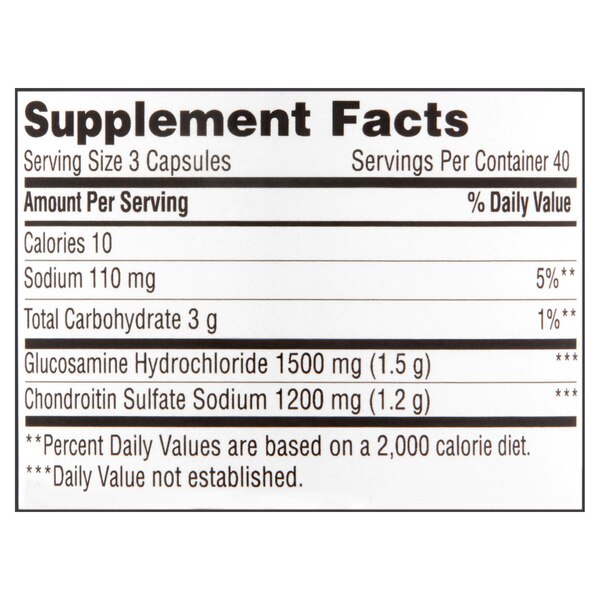 CVS Health Glucosamine Chondroitin Capsules, 120 CT