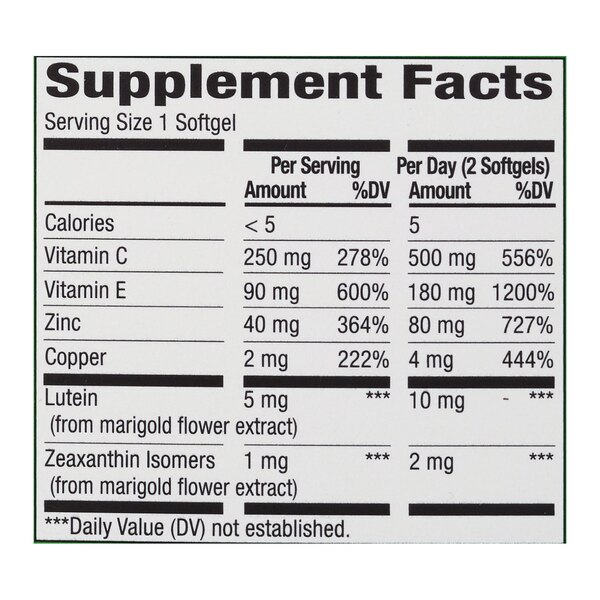 CVS Health Vision Health Supplement Softgels, 60 CT