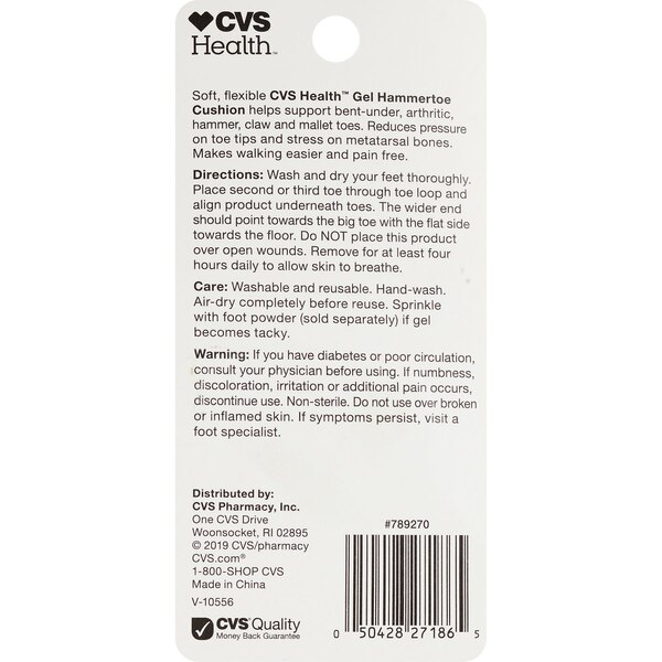 CVS Health Hammer Toe Gel Cushion, 1 CT