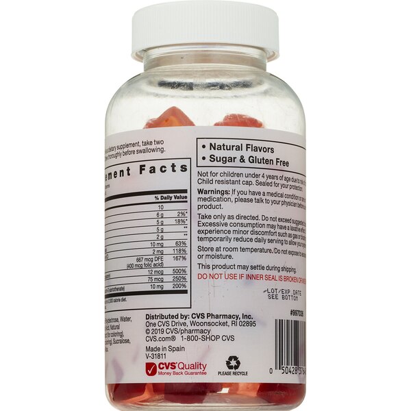 CVS Health Fiber + B Vitamins Gummies