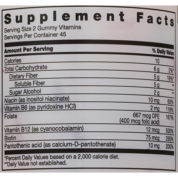 CVS Health Fiber + B Vitamins Gummies