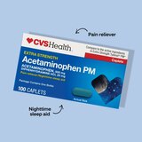 CVS Health Extra Stength Acetaminophen PM Pain Reliever & Nighttime Sleep-Aid Caplets, thumbnail image