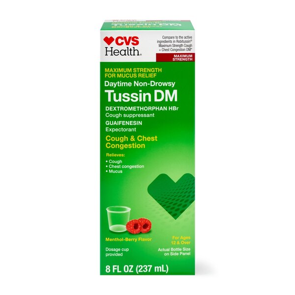 CVS Health Non Drowsy Maximum Strength Tussin DM Cough & Chest Congestion