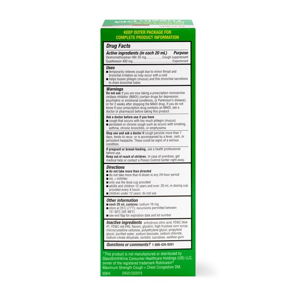 CVS Health Non Drowsy Maximum Strength Tussin DM Cough & Chest Congestion