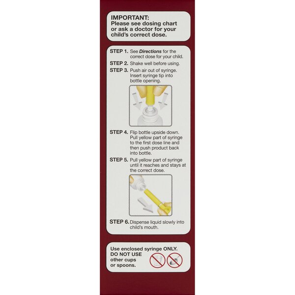 CVS Health Infants' Acetaminophen Pain Reliever & Fever Reducer Oral Suspension, Cherry, 2 FL OZ