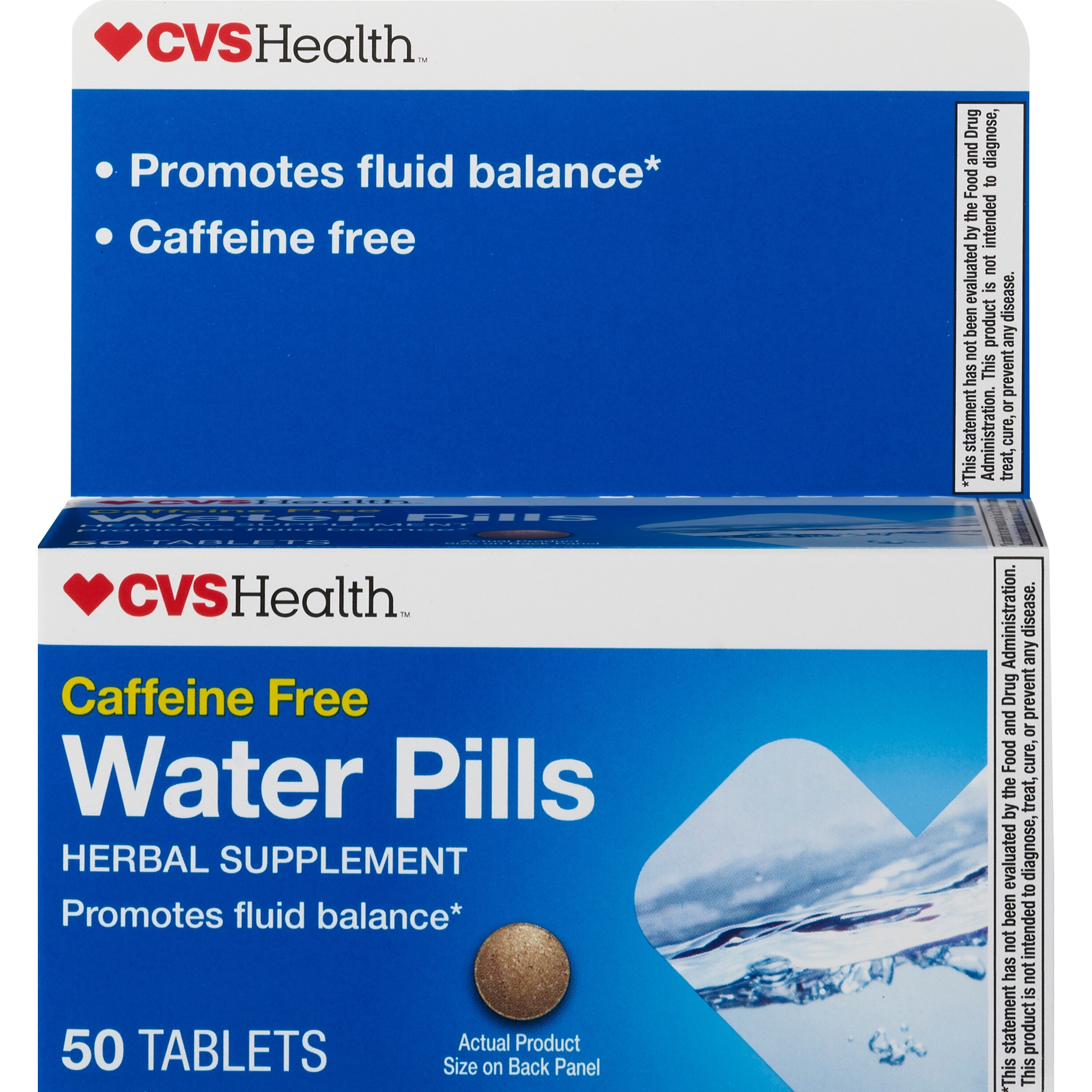 CVS Health - Diuréticos sin cafeína, 50 unidades