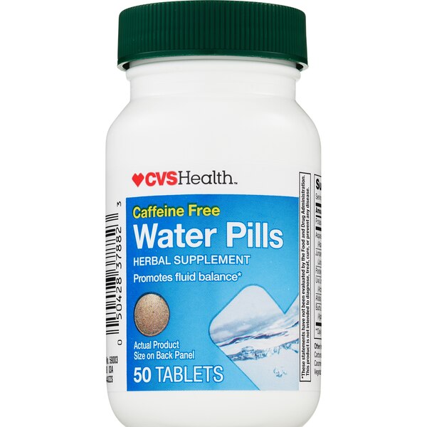 CVS Health Caffeine Free Water Pills, 50 CT