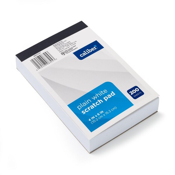 Caliber Chunky Scratch Pad, White Paper