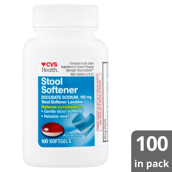 CVS Health Stool Softener 100 MG Softgels