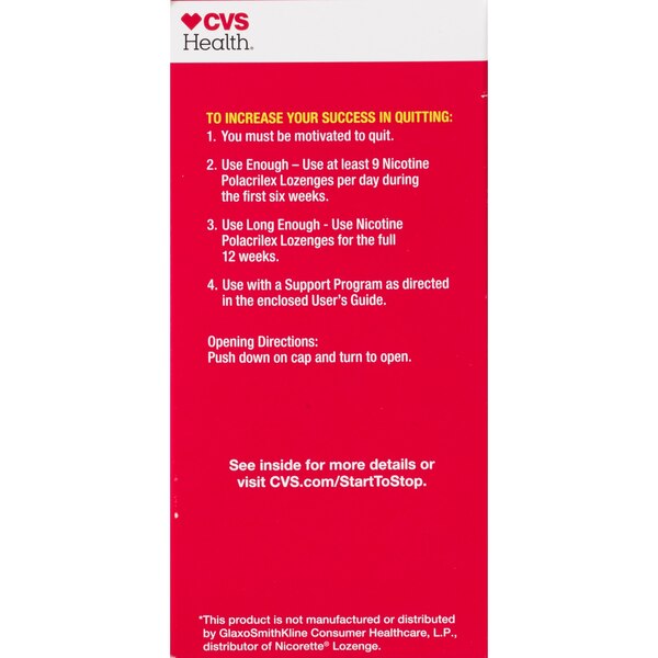 CVS Health Sugar Free Nicotine Lozenge, Cherry